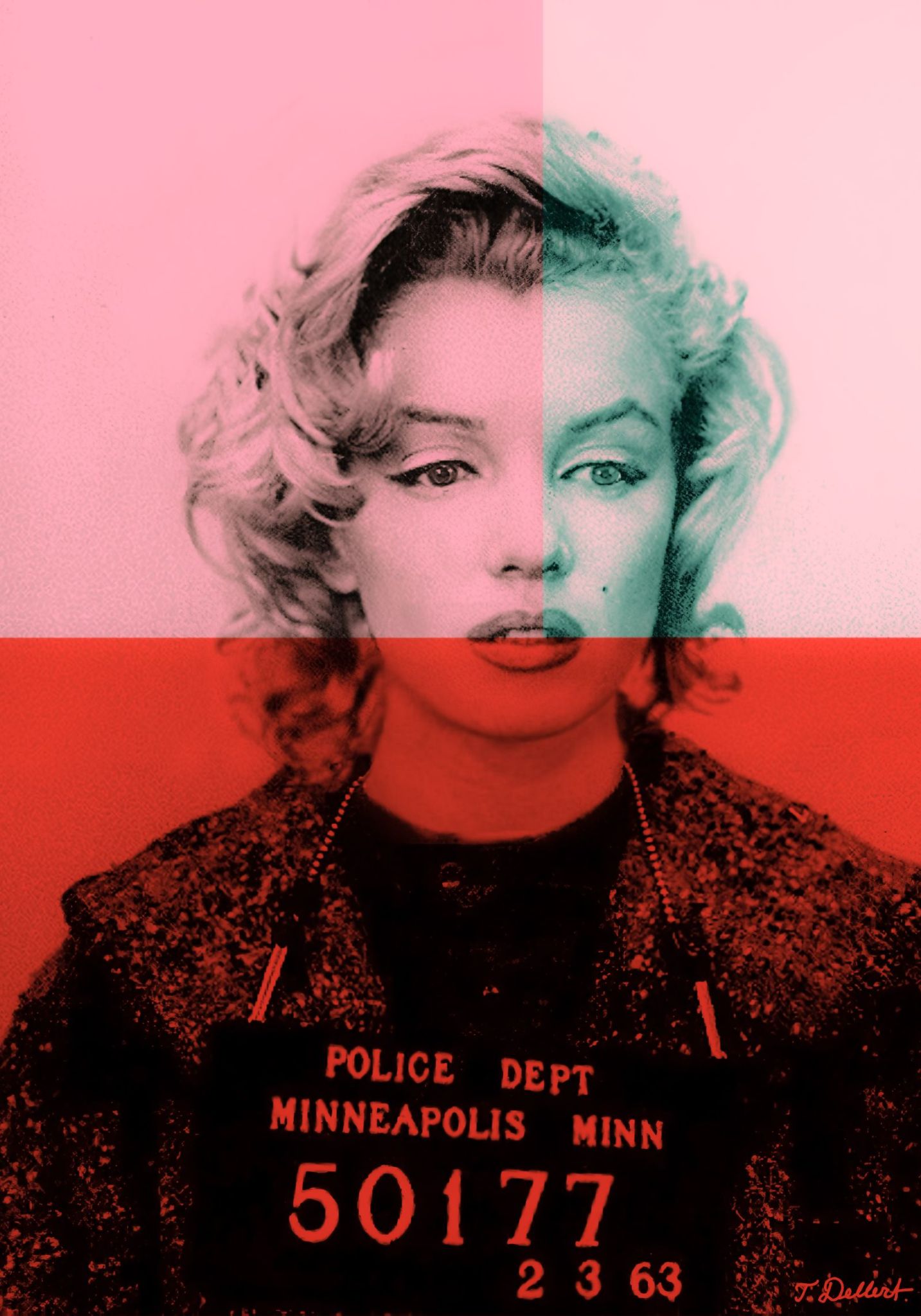  Marilyn Monroe Pink and Red  copy